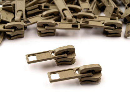 Glissière pour fermetures Éclair en plastique, No 5 - 10pc
