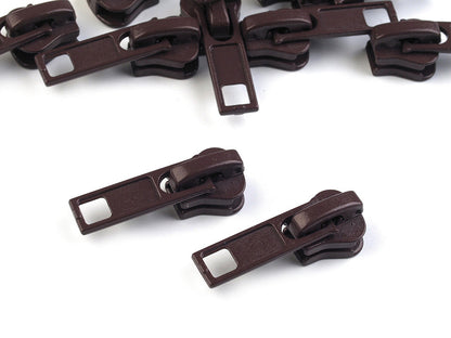 Glissière pour fermetures Éclair en plastique, No 5 - 10pc