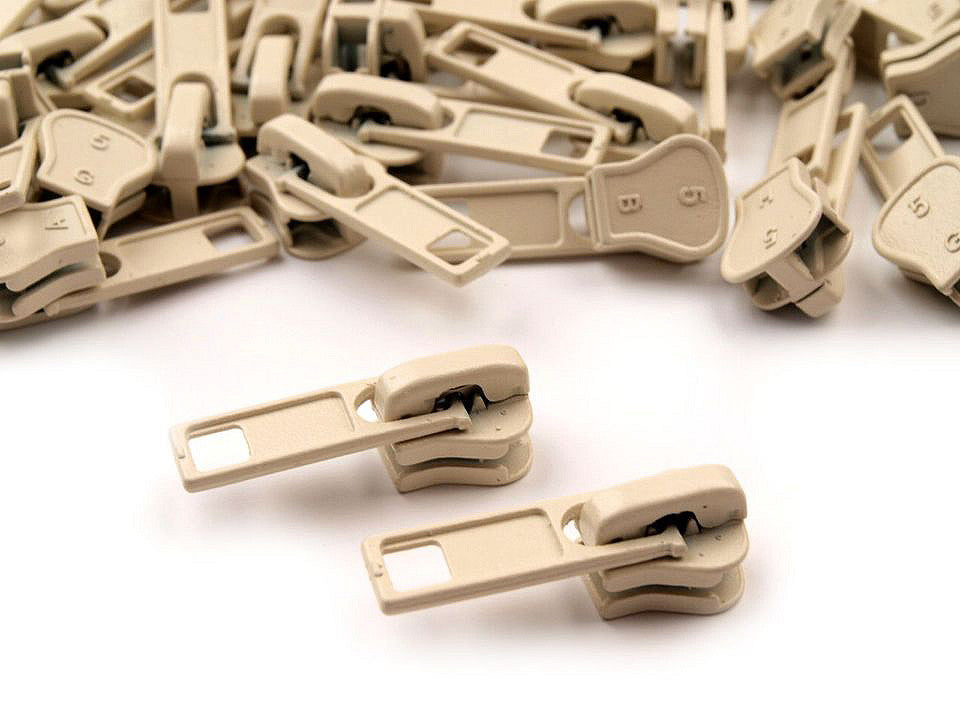 Glissière pour fermetures Éclair en plastique, No 5 - 10pc