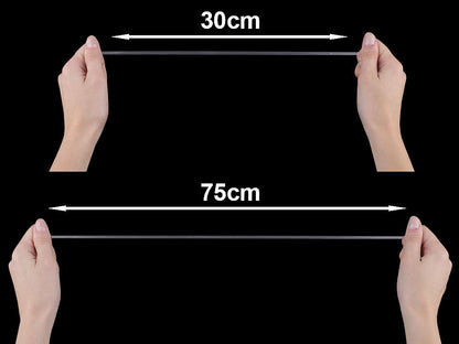 Bande élastique transparente en silicone, largeur 4 mm - 1200m