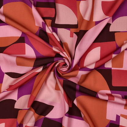 LENZING™ ECOVERO™ Abstrait - Rose