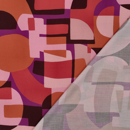 LENZING™ ECOVERO™ Abstrait - Rose