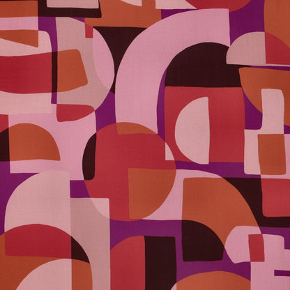 LENZING™ ECOVERO™ Abstrait - Rose