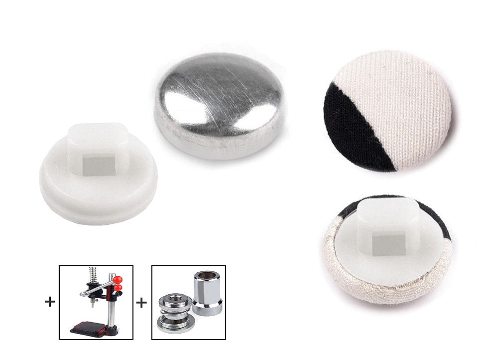 Bouton auto-couvert, taille 10,2mm