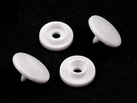 Mini boutons pression en plastique, taille 10,2mm - 50set