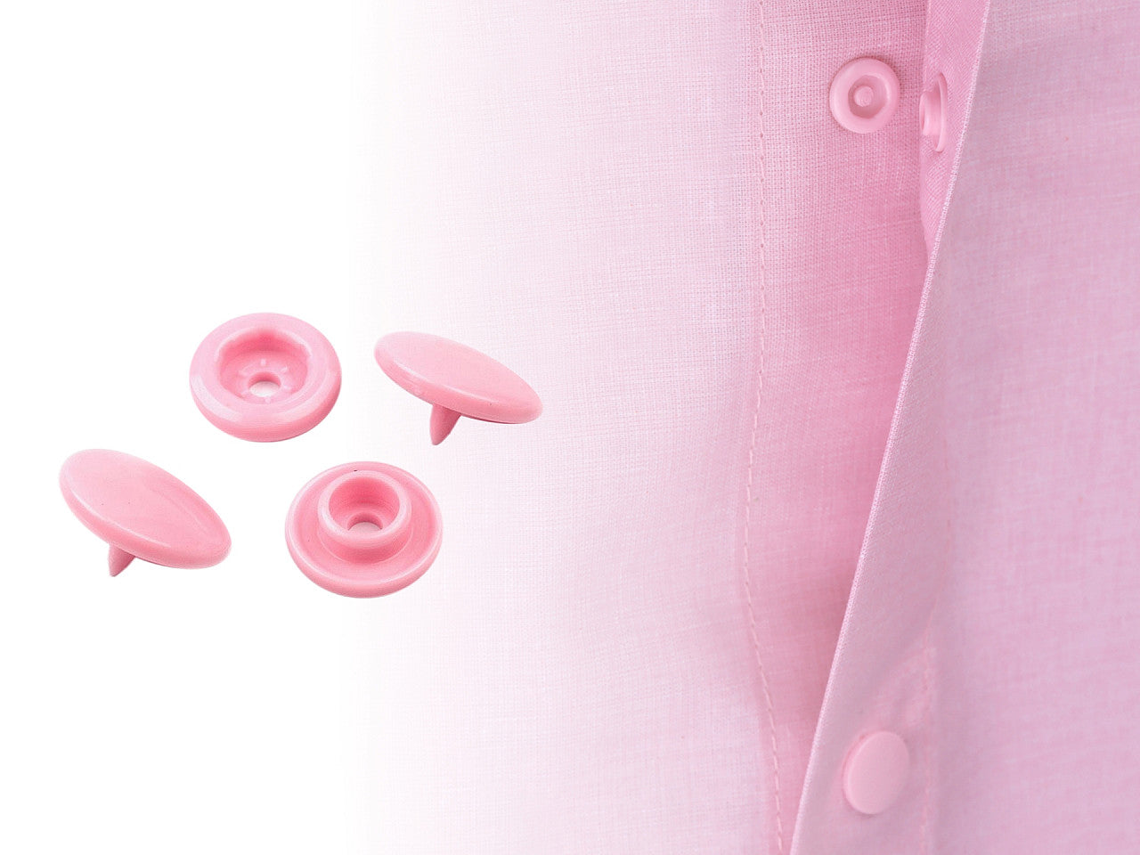 Boutons pression en plastique, taille 11,4mm - 50set