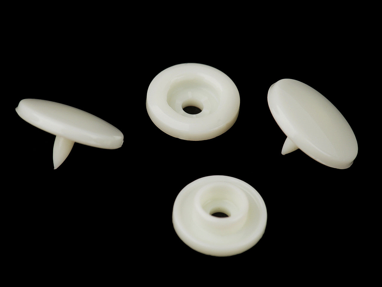Boutons pression en plastique, taille 11,4mm - 50set