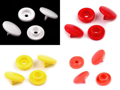 Boutons pression en plastique, taille 11,4mm - 50set