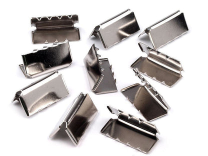 Embout/Pince métallique pour cordon plat, largeur 20 mm