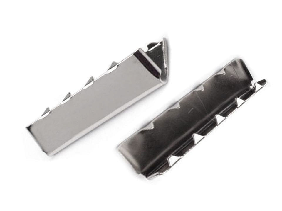 Embout/Pince métallique pour cordon plat, largeur 30 mm