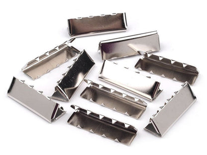 Embout/Pince métallique pour cordon plat, largeur 30 mm