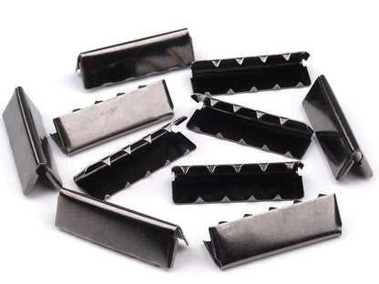 Embout/Pince métallique pour cordon plat, largeur 30 mm