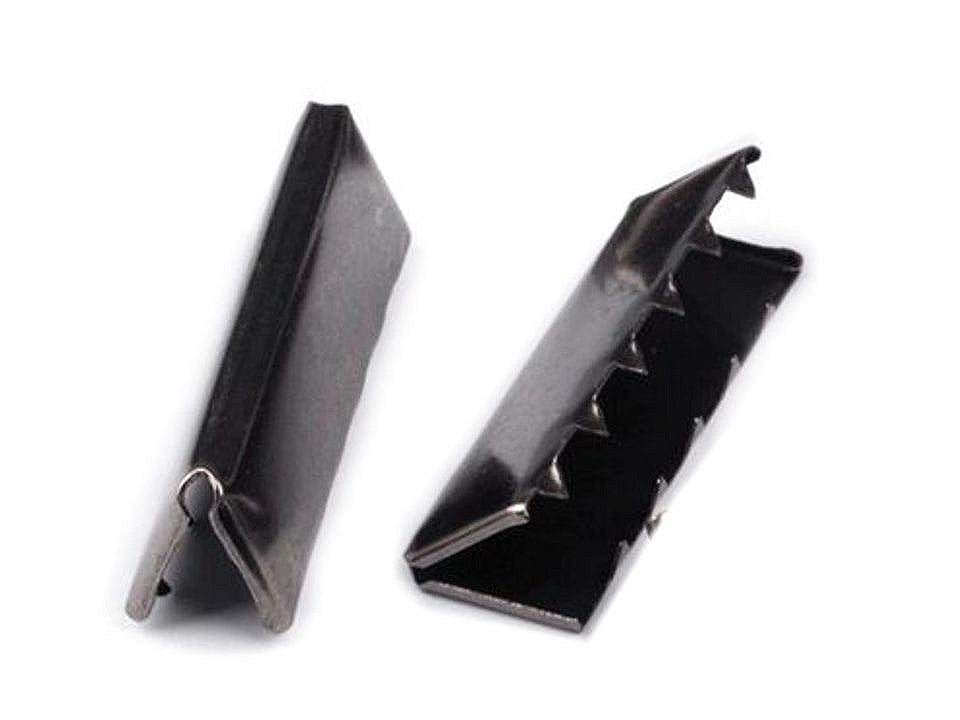 Embout/Pince métallique pour cordon plat, largeur 40 mm
