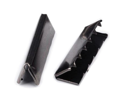 Embout/Pince métallique pour cordon plat, largeur 40 mm