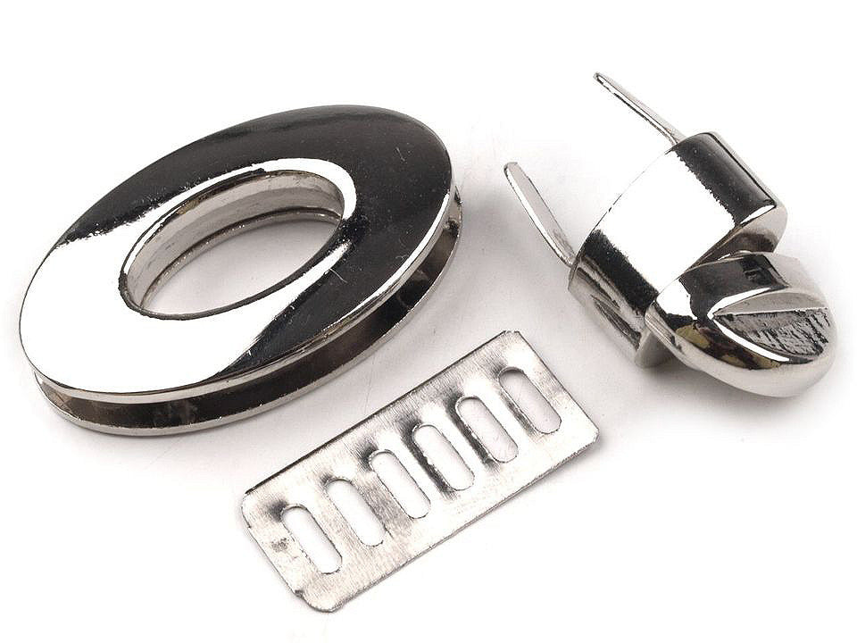 Verrouillage rotatif pour porte-monnaie, 23 x 37 mm - 1set