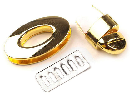 Verrouillage rotatif pour porte-monnaie, 23 x 37 mm - 1set