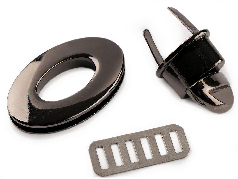 Verrouillage rotatif pour porte-monnaie, 23 x 37 mm - 1set