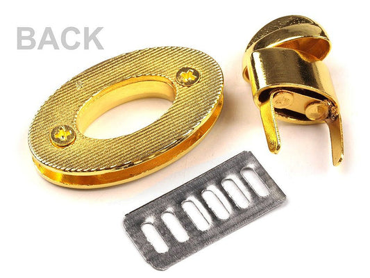 Verrouillage rotatif pour porte-monnaie, 23 x 37 mm - 1set