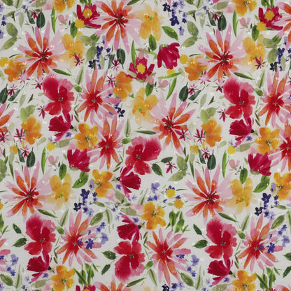 Viscose plumetis imprimé floral POPPY