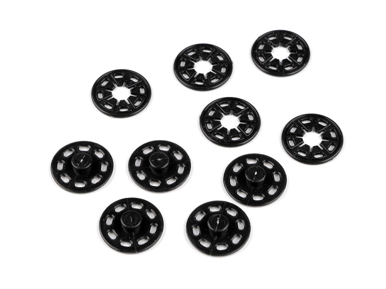Boutons pression en plastique, Ø 25 mm - 5paire