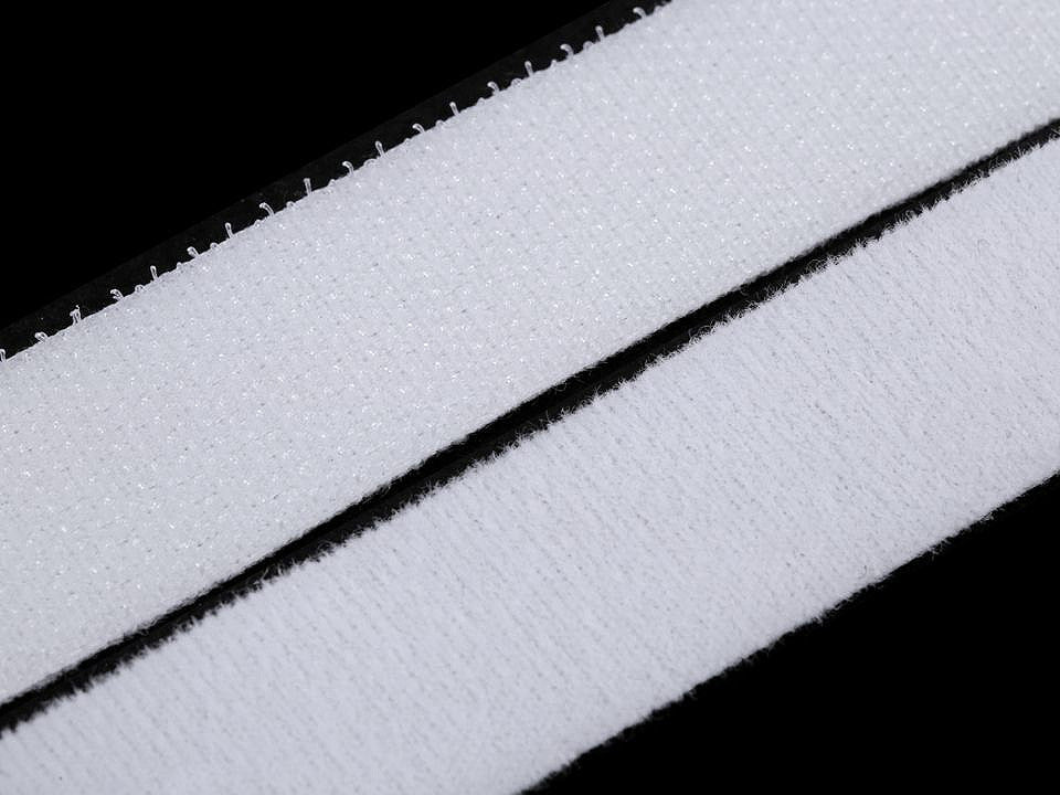 Bande Velcro double face en nylon, largeur 20 mm - 1m