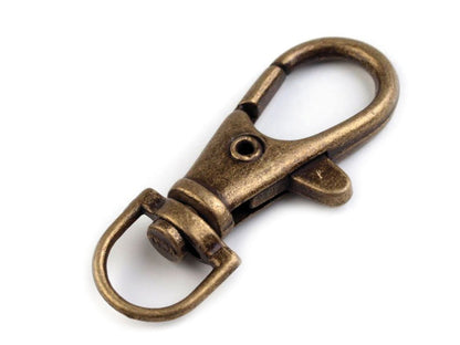 Mousqueton métallique pour sangle de 10 mm