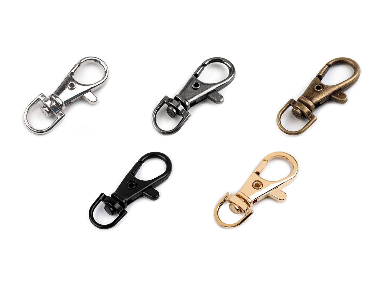Mousqueton métallique pour sangle de 10 mm