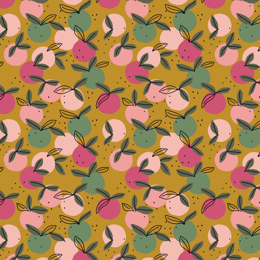 Popeline coton peachy POPPY (GOTS)