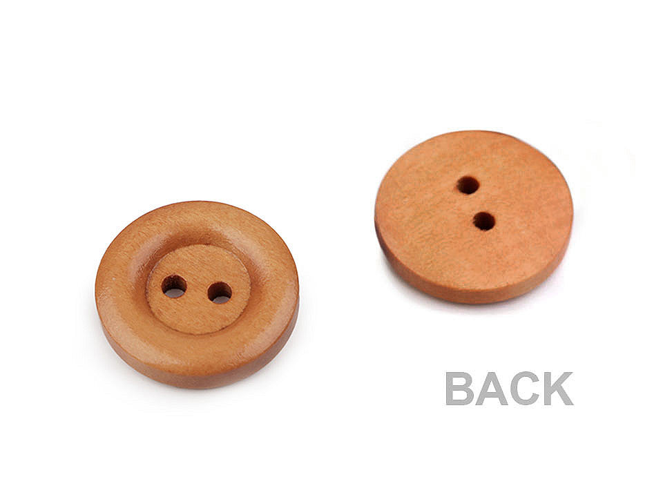 Boutons en bois, taille 12,7mm, 15,2mm, 17,7mm, 30', 20,3mm
