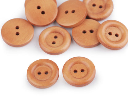Boutons en bois, taille 12,7mm, 15,2mm, 17,7mm, 30', 20,3mm