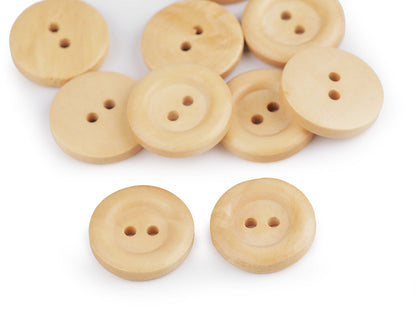 Boutons en bois, taille 12,7mm, 15,2mm, 17,7mm, 30', 20,3mm