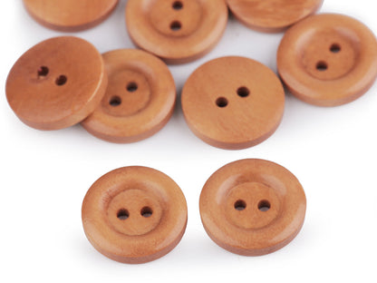 Boutons en bois, taille 12,7mm, 15,2mm, 17,7mm, 30', 20,3mm