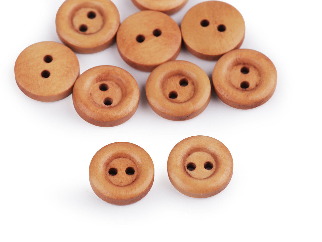 Boutons en bois, taille 12,7mm, 15,2mm, 17,7mm, 30', 20,3mm