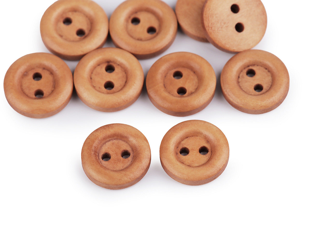 Boutons en bois, taille 12,7mm, 15,2mm, 17,7mm, 30', 20,3mm