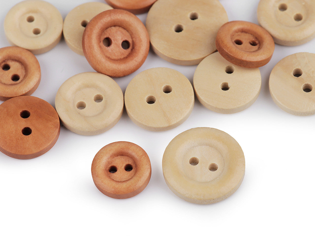 Boutons en bois, taille 12,7mm, 15,2mm, 17,7mm, 30', 20,3mm