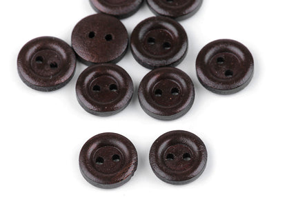 Boutons en bois, taille 12,7mm, 15,2mm, 17,7mm, 30', 20,3mm