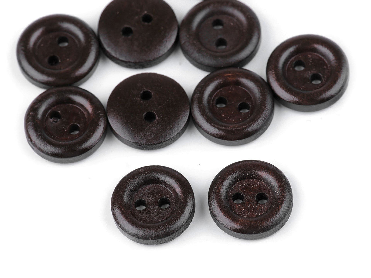 Boutons en bois, taille 12,7mm, 15,2mm, 17,7mm, 30', 20,3mm