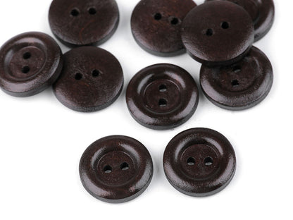 Boutons en bois, taille 12,7mm, 15,2mm, 17,7mm, 30', 20,3mm