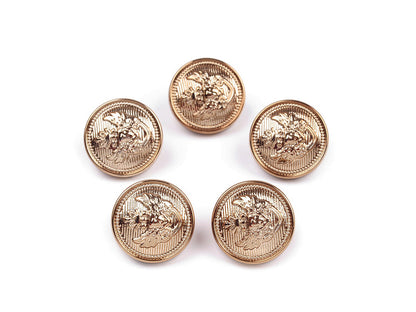 Bouton en plastique décoré, tailles 16,5mm, 21,1mm, 25,4mm