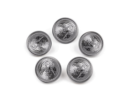 Bouton en plastique décoré, tailles 16,5mm, 21,1mm, 25,4mm