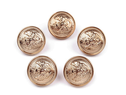 Bouton en plastique décoré, tailles 16,5mm, 21,1mm, 25,4mm
