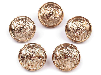 Bouton en plastique décoré, tailles 16,5mm, 21,1mm, 25,4mm