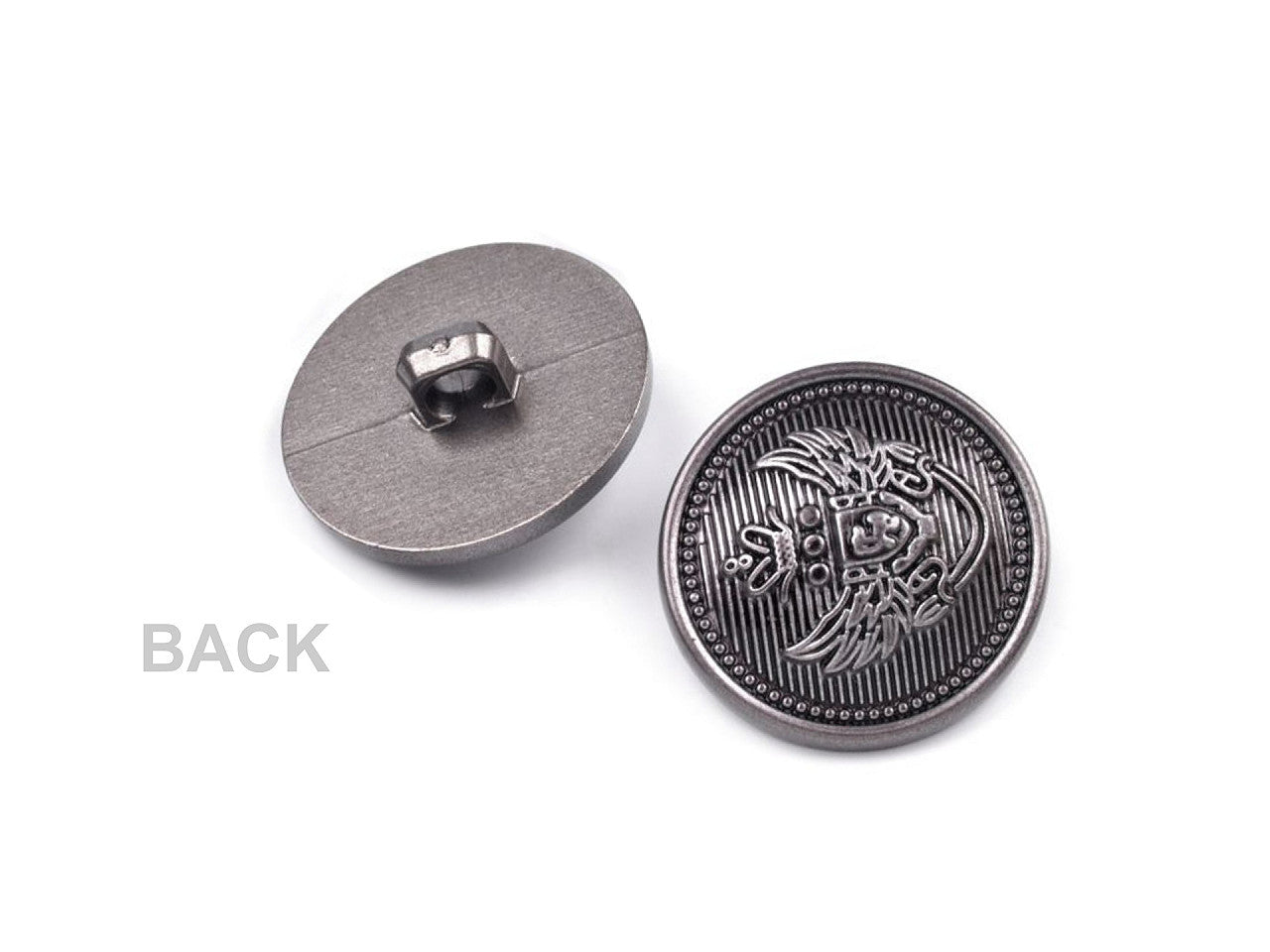 Bouton en plastique décoré, tailles 16,5mm, 21,1mm, 25,4mm