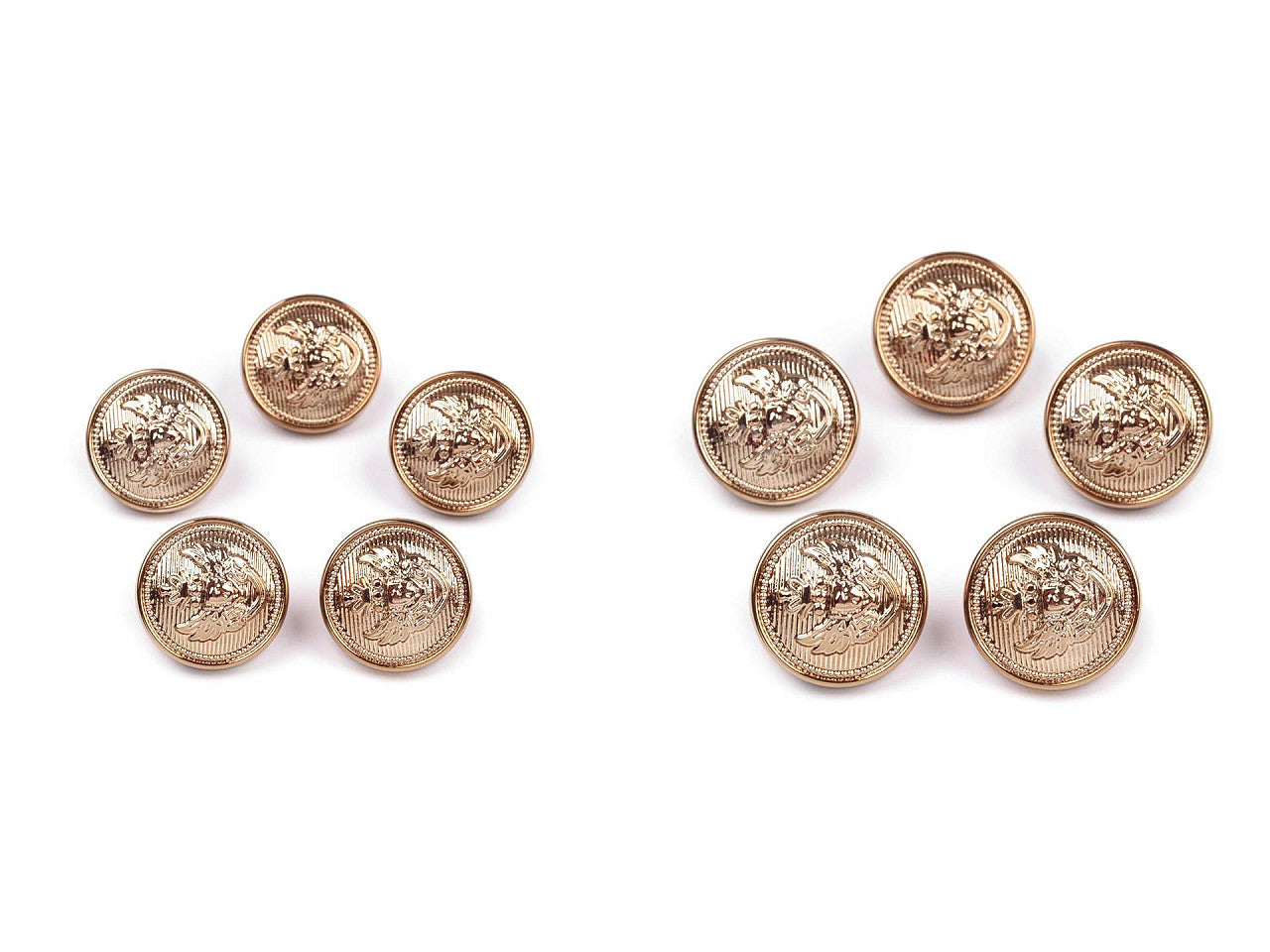 Bouton en plastique décoré, tailles 16,5mm, 21,1mm, 25,4mm
