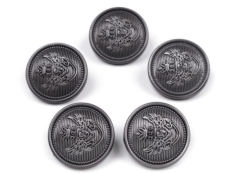 Bouton en plastique décoré, tailles 16,5mm, 21,1mm, 25,4mm