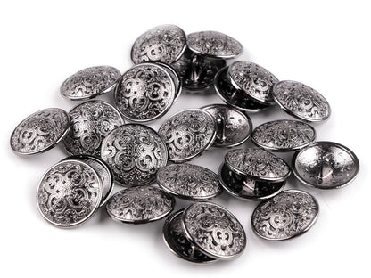 Bouton métallique, tailles 21,1mm, 36' - 25pc
