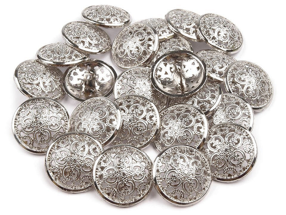Bouton métallique, tailles 21,1mm, 36' - 25pc