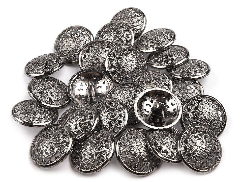 Bouton métallique, tailles 21,1mm, 36' - 25pc