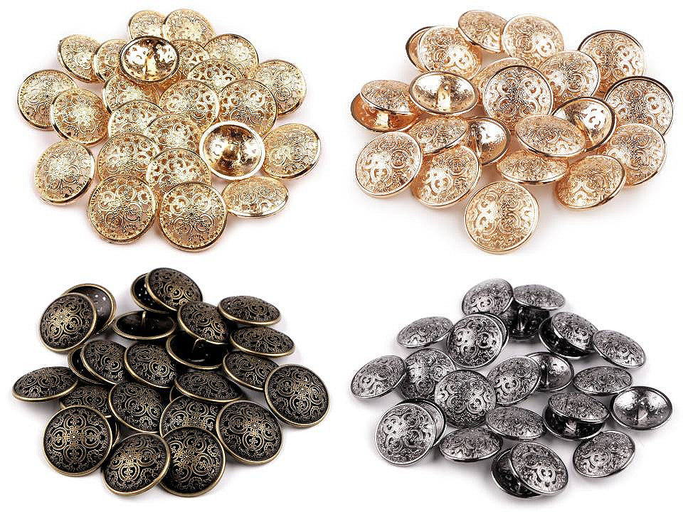 Bouton métallique, tailles 21,1mm, 36'