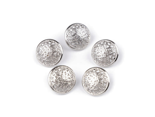 Bouton métallique, taille 15,2mm, 17,7mm